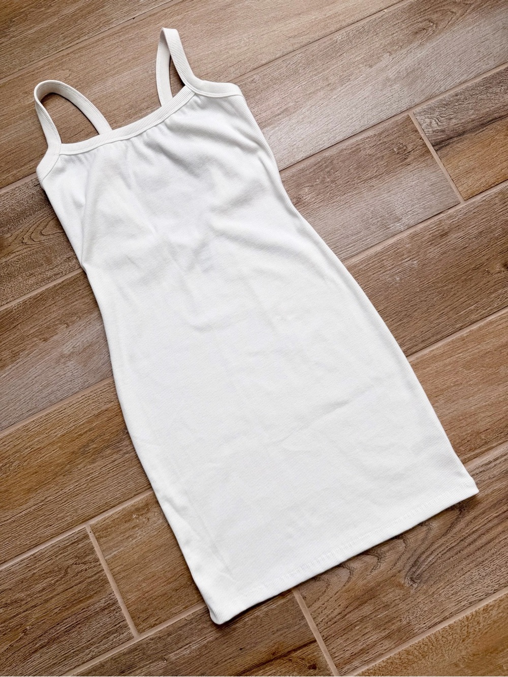 Wild Fable Classic Ribbed Tank Dress - White Size XS-S